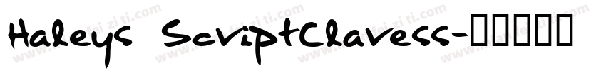 Haleys ScriptClaress字体转换